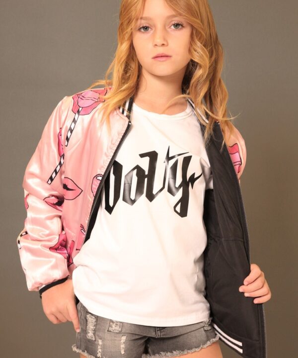 OOVY Kids Girls Pout Bomber Jacket