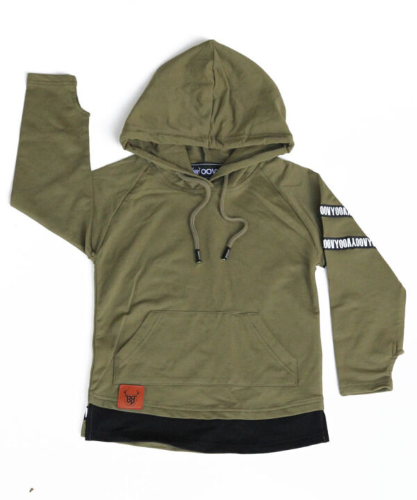 OOVY Kids Olive Hooded Top