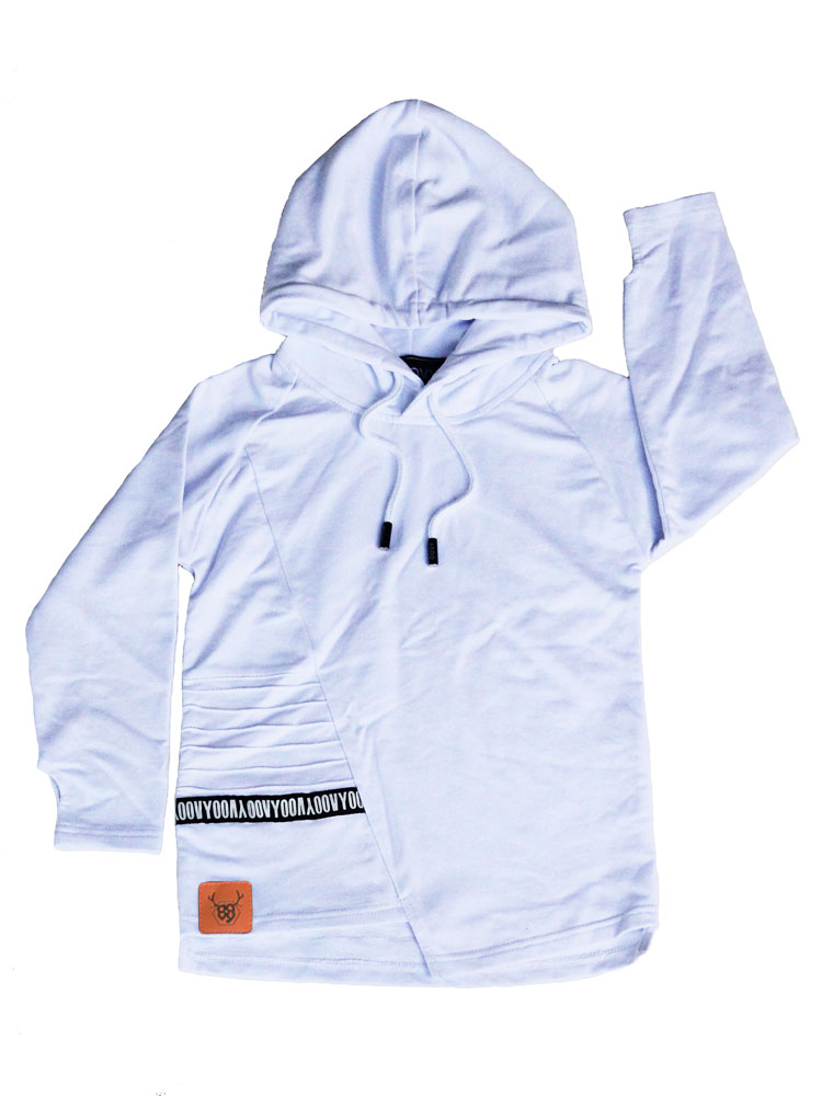 OOVY Kids White Hooded Top