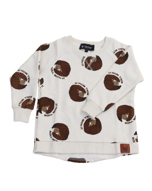 OOVY Kids Pangolin Roll With It Sweater