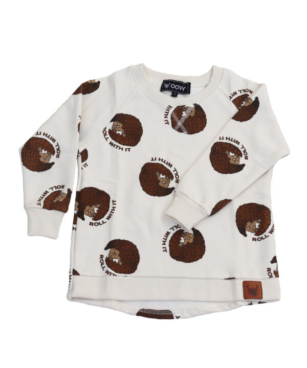 OOVY Kids Pangolin Roll With It Sweater