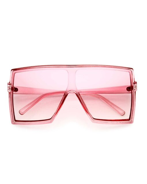Soft Pink Kids Oversized Square Sunglasses