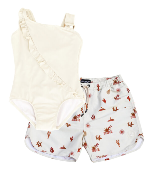 OOVY Father Oasis Boardshorts and Coconut Swimsuit Gift set