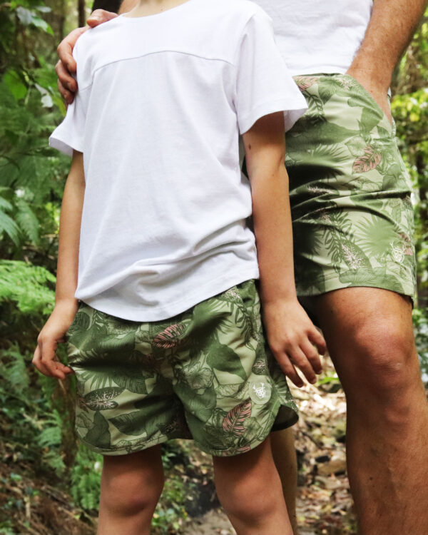 OOVY Kids Eco Daintree Boardshorts Father and Son Swimwear