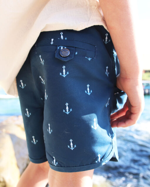 OOVY Father & Son Eco Anchor Tailored Swim Shorts