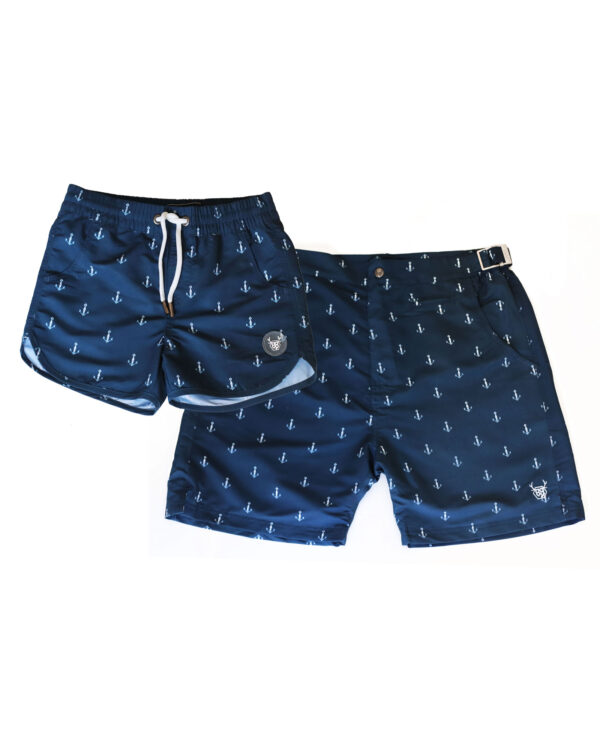 OOVY Kids Anchor Father & Son Swim Shorts Gift Set